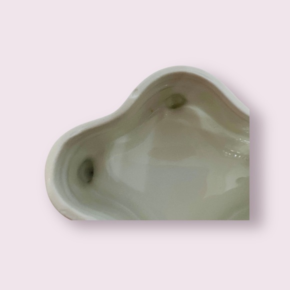 Trinket Keepsake Jewelry or Gift Box Footed Yellow Floral Porcelain Gold Edged - Picture 6 of 11